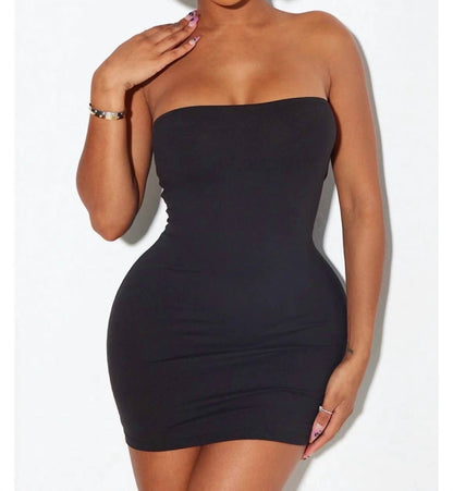 Make Time For Me Fitted Stretch Mini Tube Dress