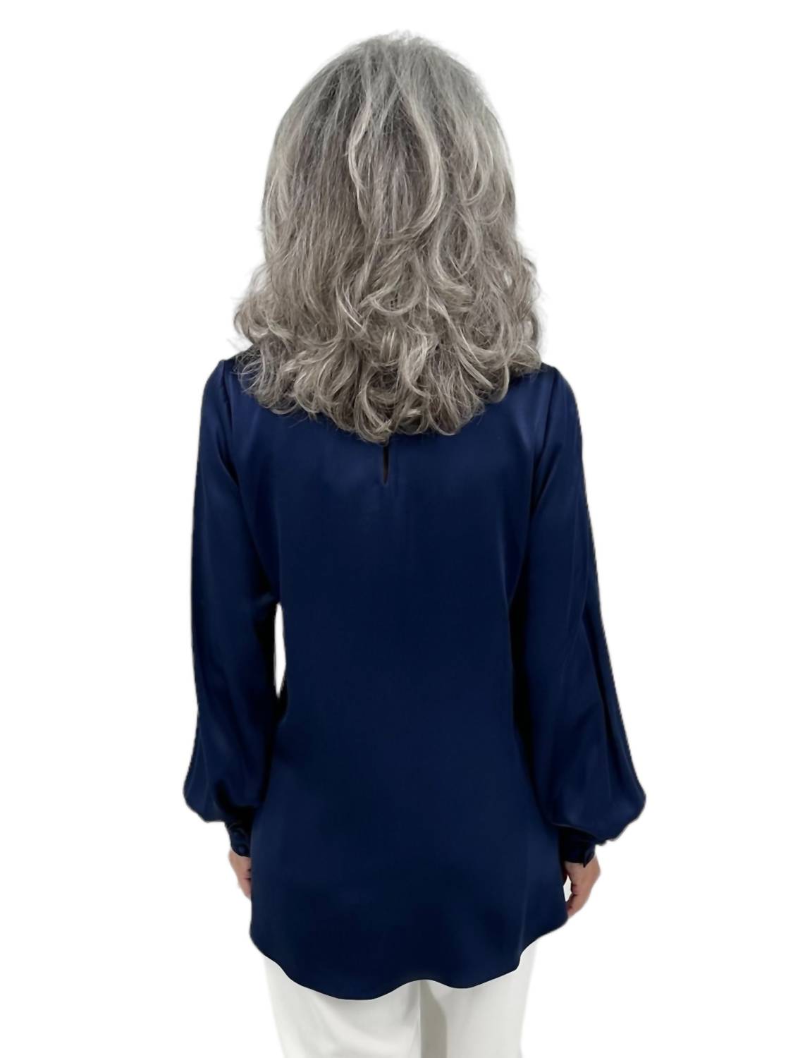 Satin Tunic With Silk Cuffs