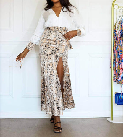 Little Secret Of Mine - Women's Long Sleeve V Neck Long Dress - Rack Hunt