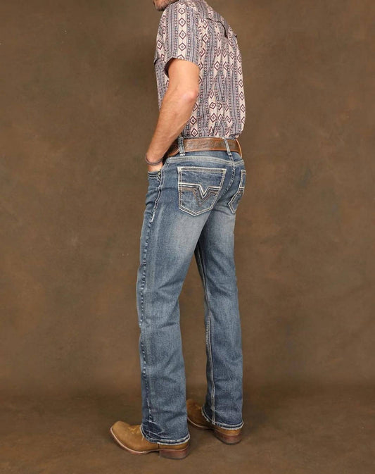 Embroidered Western Jeans