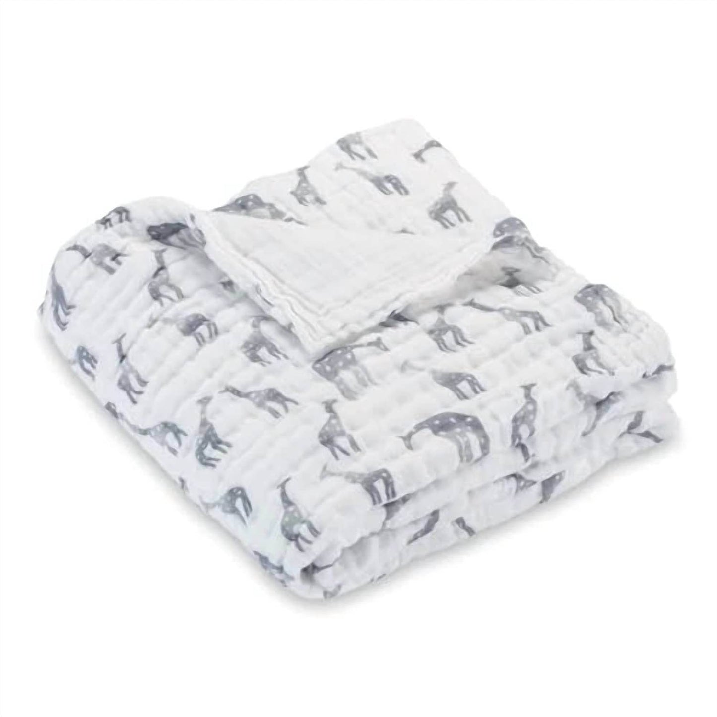 LollyBanks - Infant/toddler Giraffing Around Muslin Quilt Blanket - Rack Hunt -