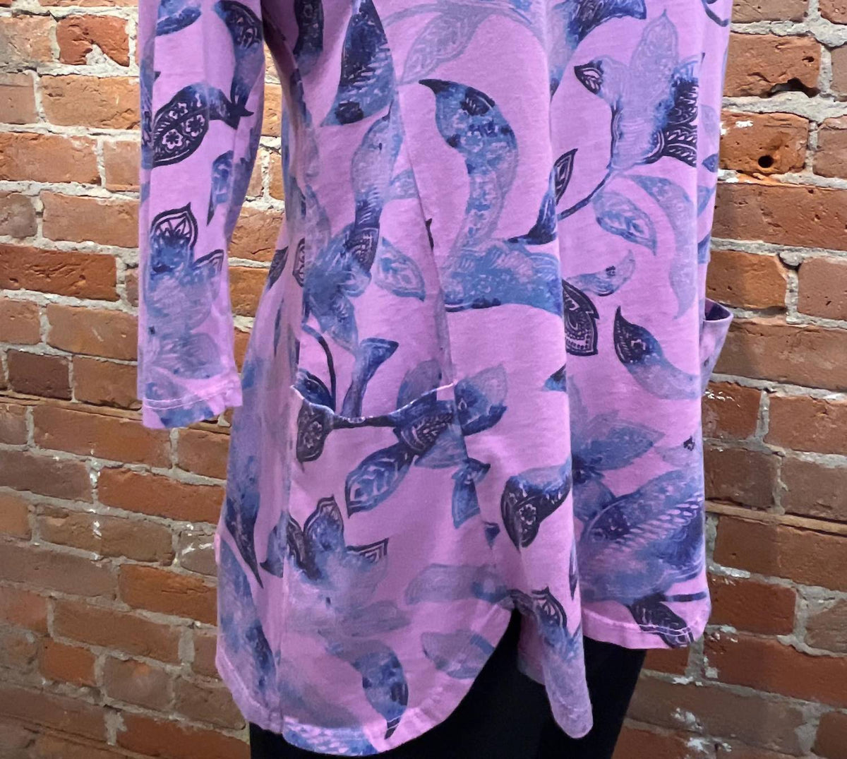 Women's Scallop-edge Scoop Tunic