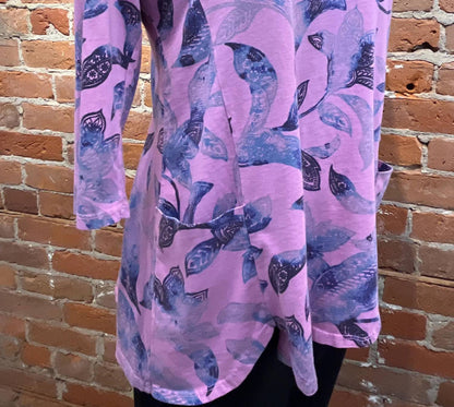 Women's Scallop-edge Scoop Tunic