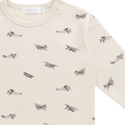 Pima Cotton Arnold Long Sleeve Top
