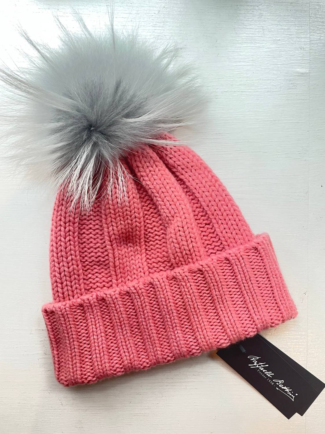 Women's Cashmere Ribbed Beanie