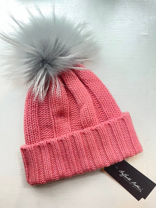 Women's Cashmere Ribbed Beanie