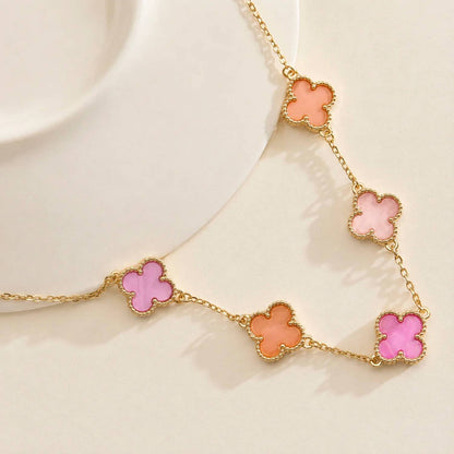 Women's Shell Clover Necklace