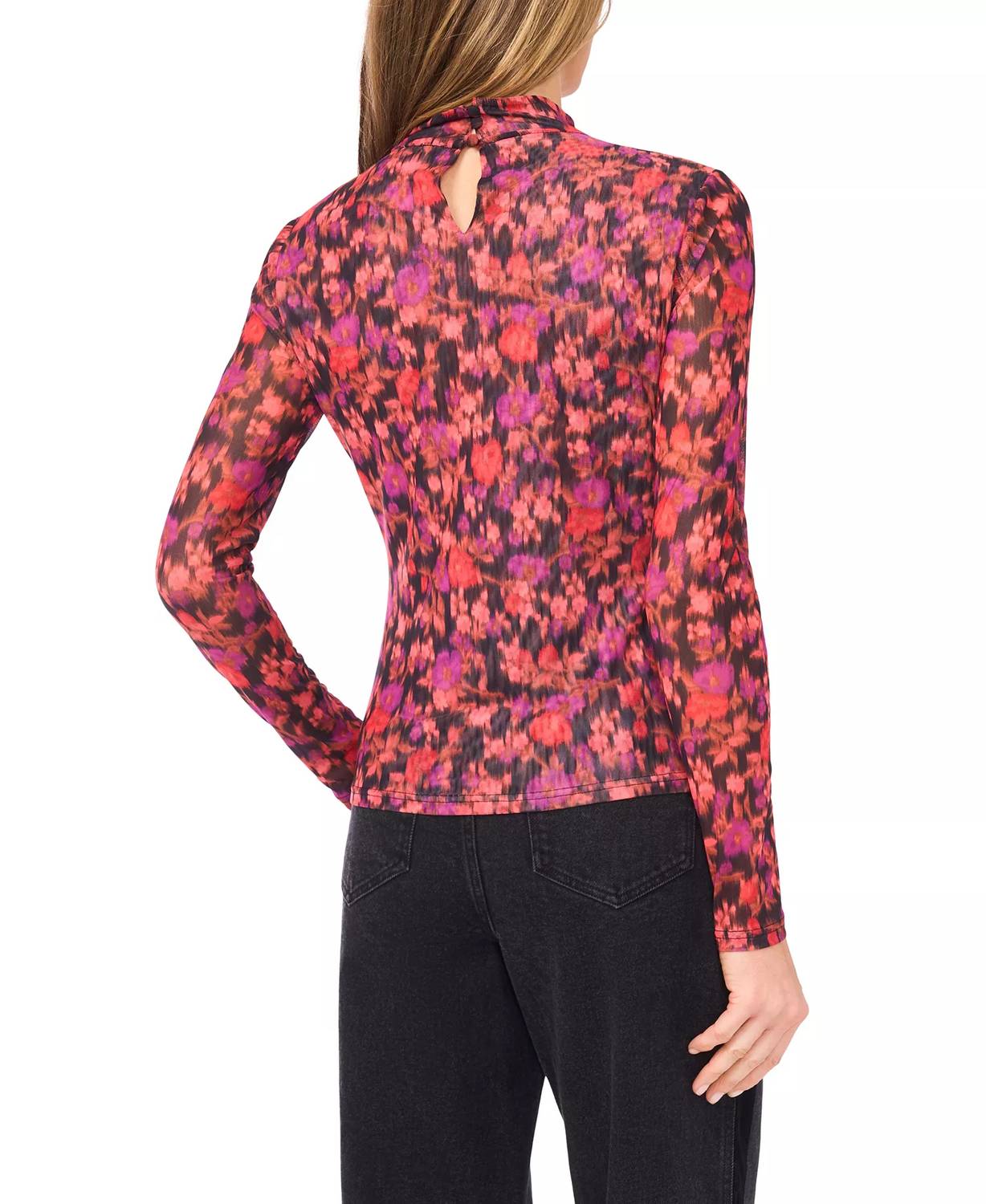 Fitted Long Sleeve Turtleneck Top