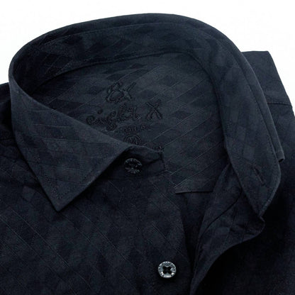 Men's Argyle Jacquard Button Down Shirt