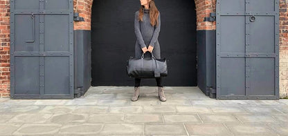 Steel Horse Leather - Men's Endre Weekender Vintage Leather Duffle Bag - Rack Hunt