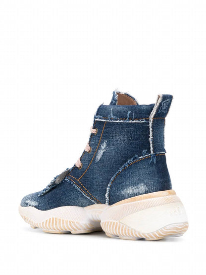 Women's Interaction Denim High-top Sneakers Boots
