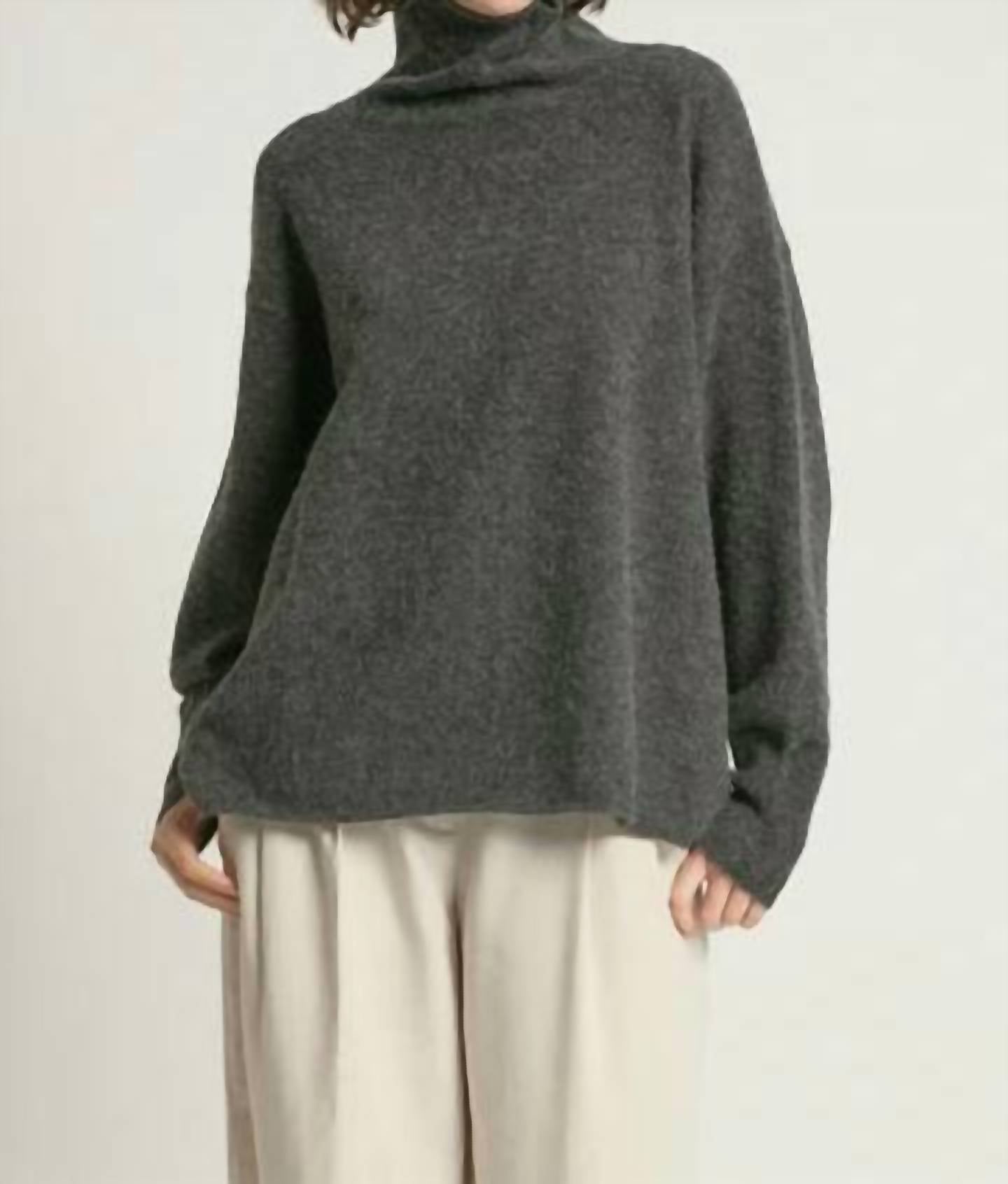 Slouch Turtleneck Sweater