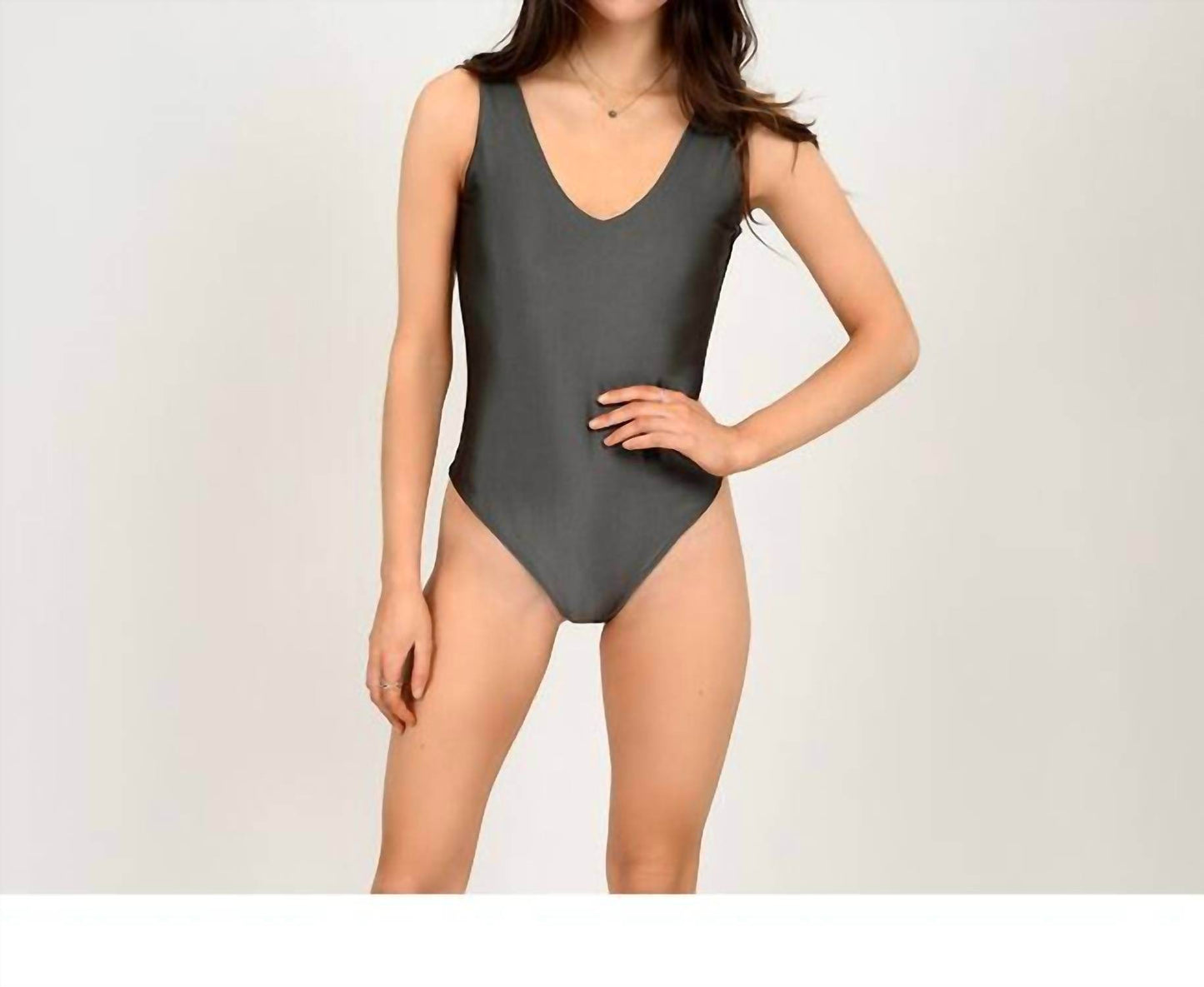 RD International - Valentina V Neck Sleeveless Bodysuit - Rack Hunt -