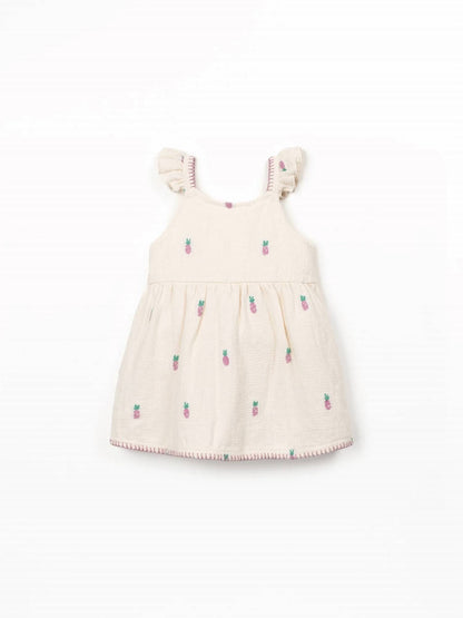 Girls Pineapple Ruffle Dress