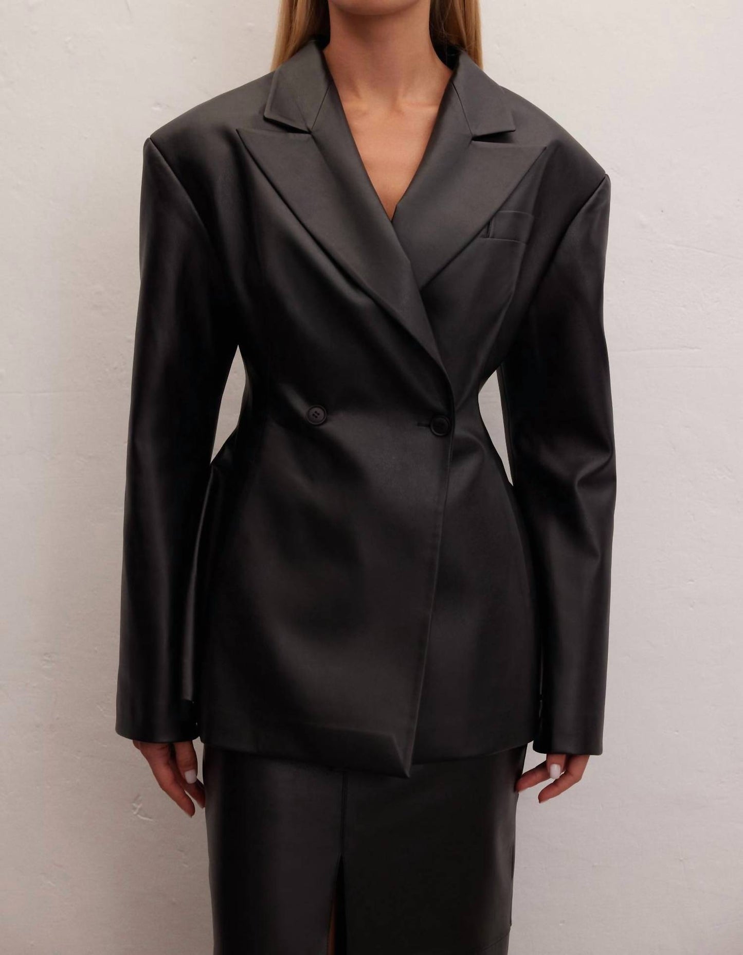Eclipse Leather Blazer