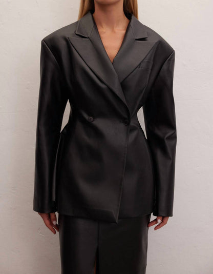 Eclipse Leather Blazer