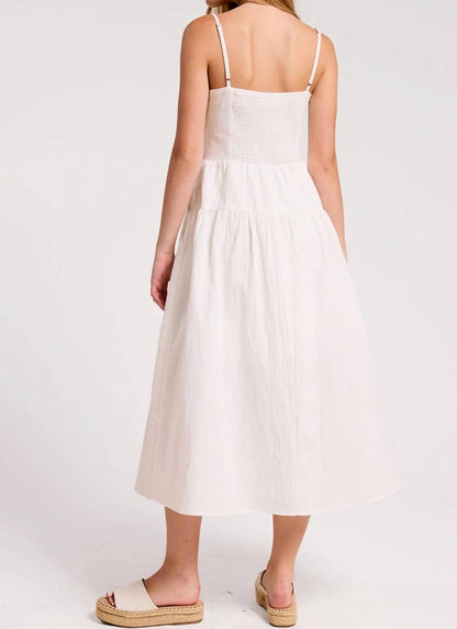 Marine Shell Midi Dress