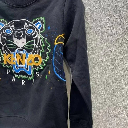 KENZO - Big Boy's Tiger Varsity Paris Embroidered Sweatshirt - Rack Hunt