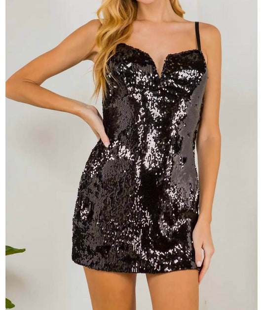 Cason Couture - The Esme Sequin Mini Dress - Rack Hunt -