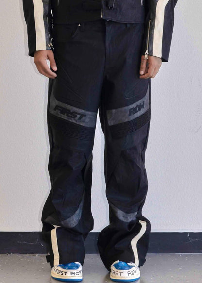 Furious Motor Racing Y2K Leather Pants
