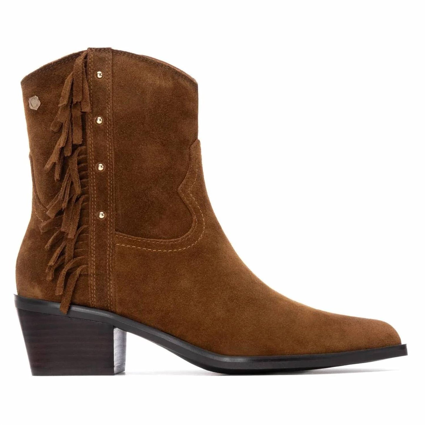 Women's Suede Fringe Ankle Booties