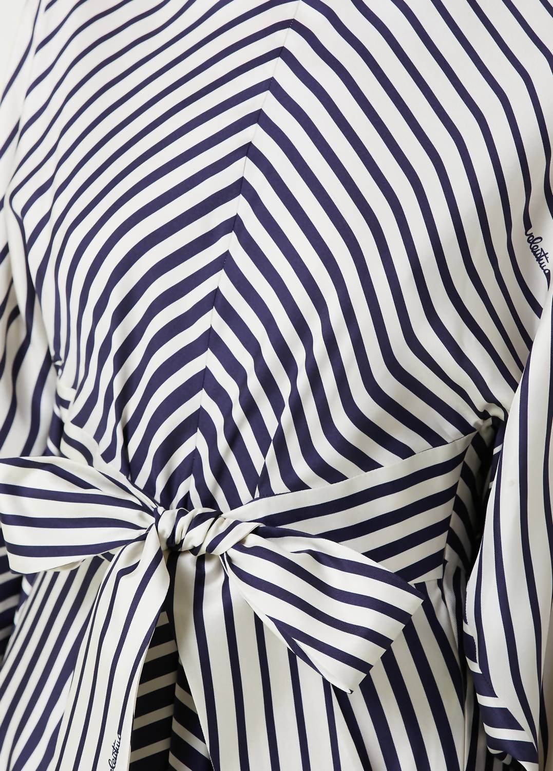 Valentino - Striped Maxi Silk Dress - Rack Hunt