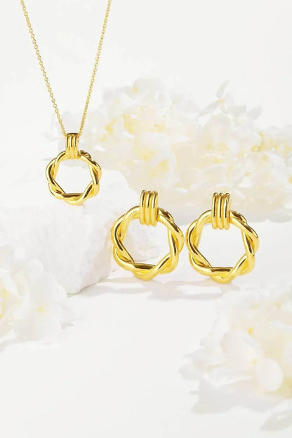 Classicharms - Women's Twisted Hoop Earrings - Rack Hunt