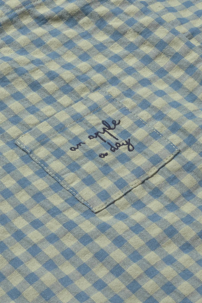 Girls Gingham Cotton Top