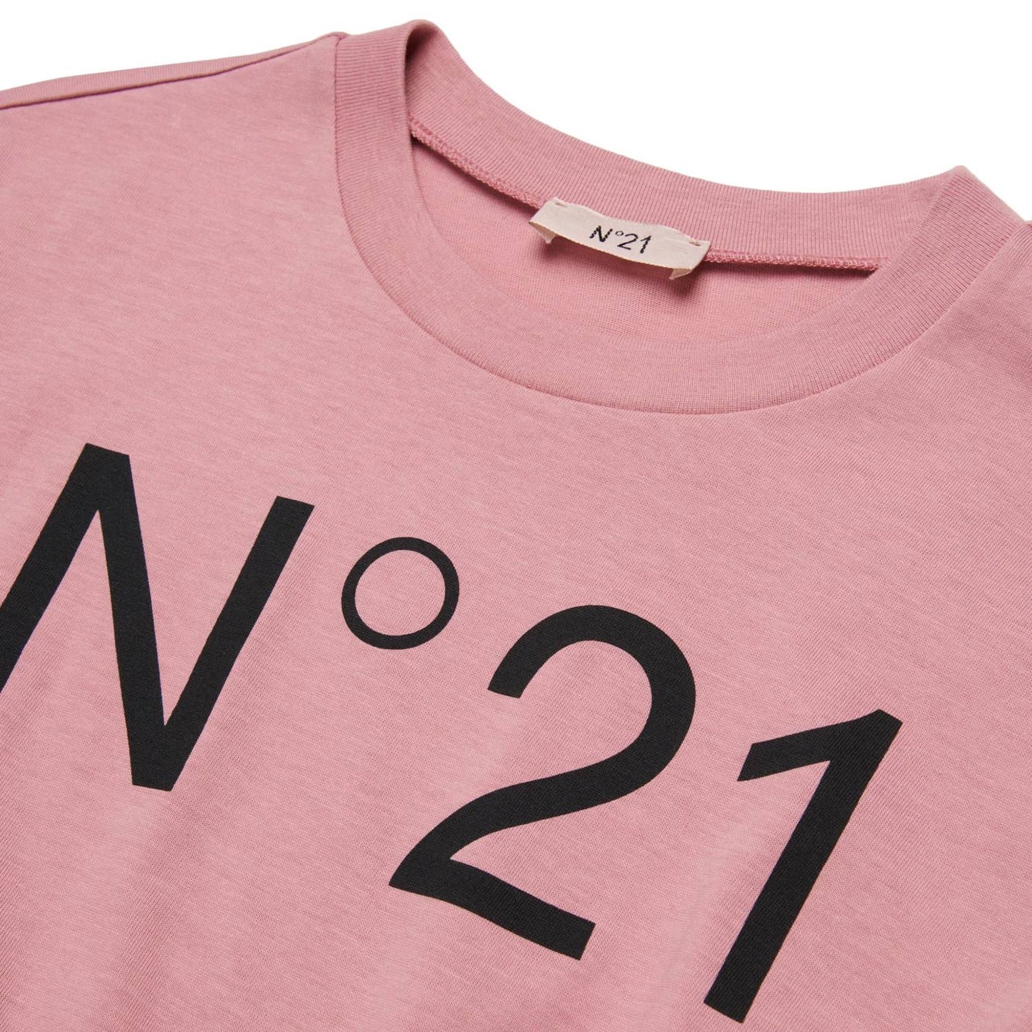 Girls Logo T-shirt Dress With Tie Waist