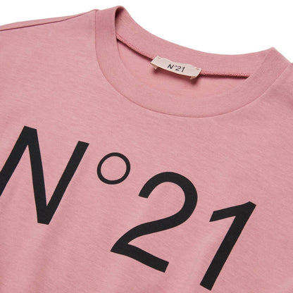 Girls Logo T-shirt Dress With Tie Waist