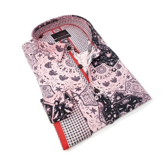 Button Down Wheel Shirt With Trim