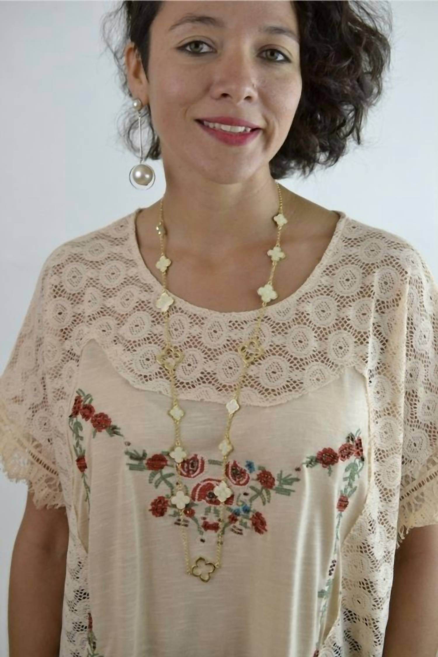 FeRoce - Women's Clovers Chain Long Necklace - Rack Hunt -