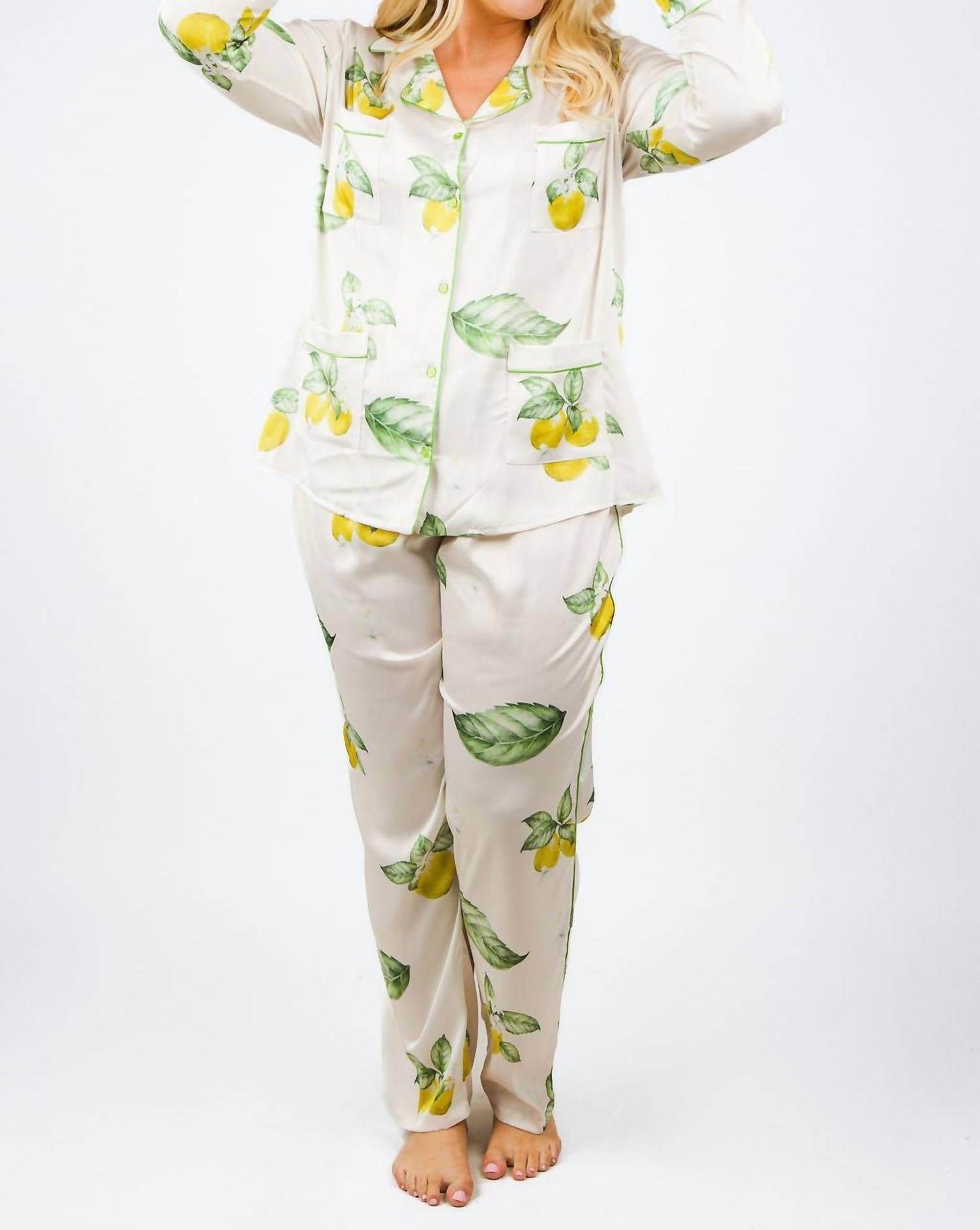 ISAYES - Lemon Pajama Set - Plus - Rack Hunt -