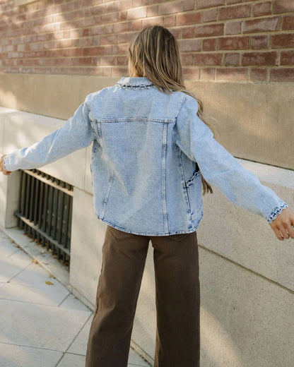 Willow Scallop Denim Jacket
