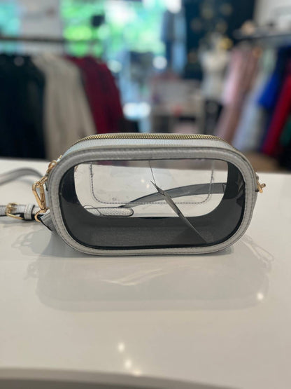 Clear Small Square Crossbody Bag