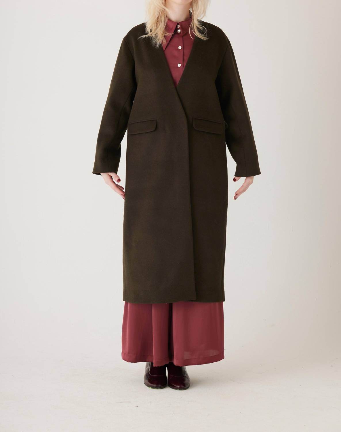 Rose Velvet - Nima Wool Blend Coat - Rack Hunt -