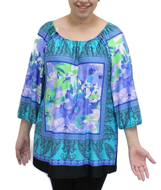 Floral Peasant Top