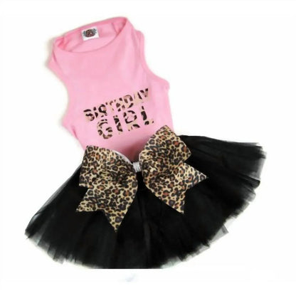 House of Furbaby - Birthday Girl Cheetah Tutu Outfit - Rack Hunt