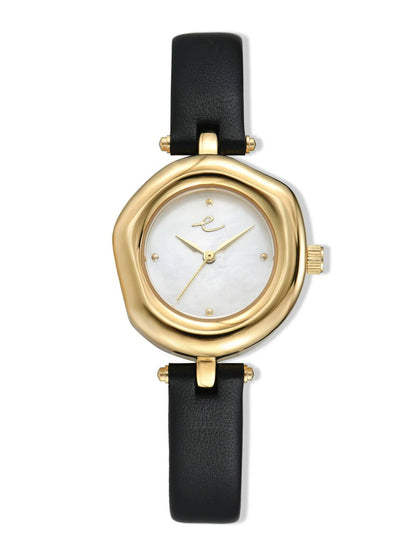 Women's Open Circle Leather Watch
