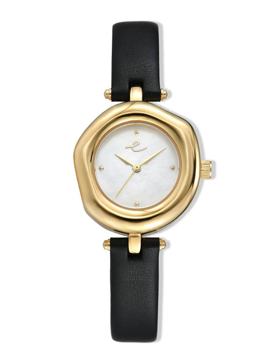 Women's Open Circle Leather Watch