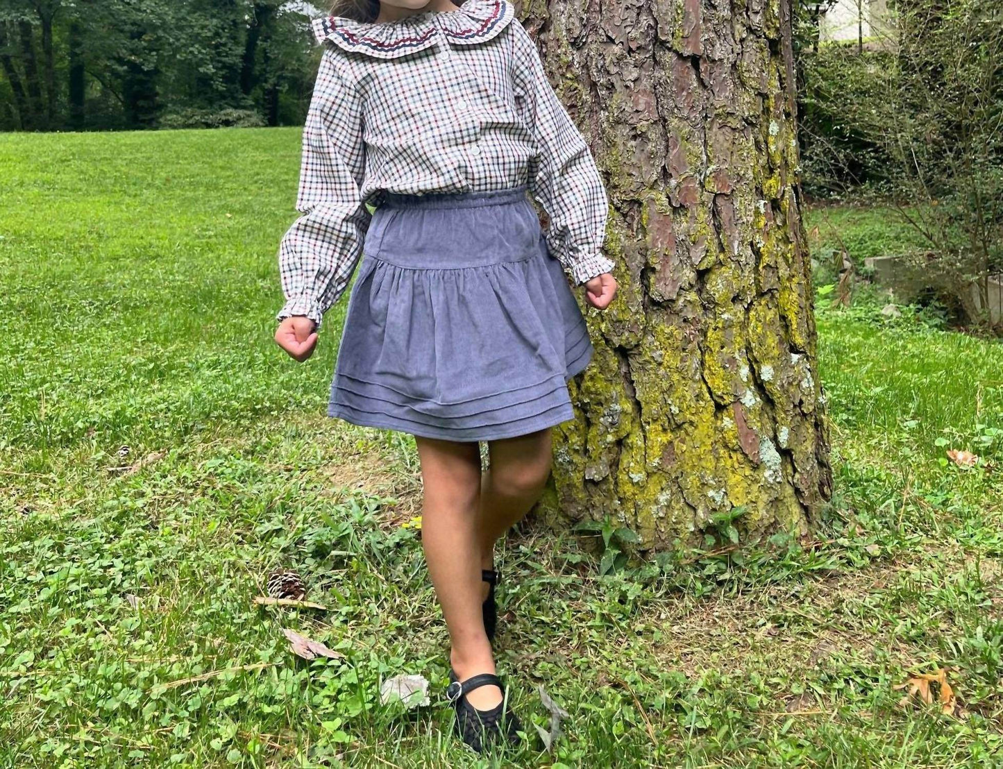 Marie Puce - Pull-on Corduroy Skirt - Rack Hunt