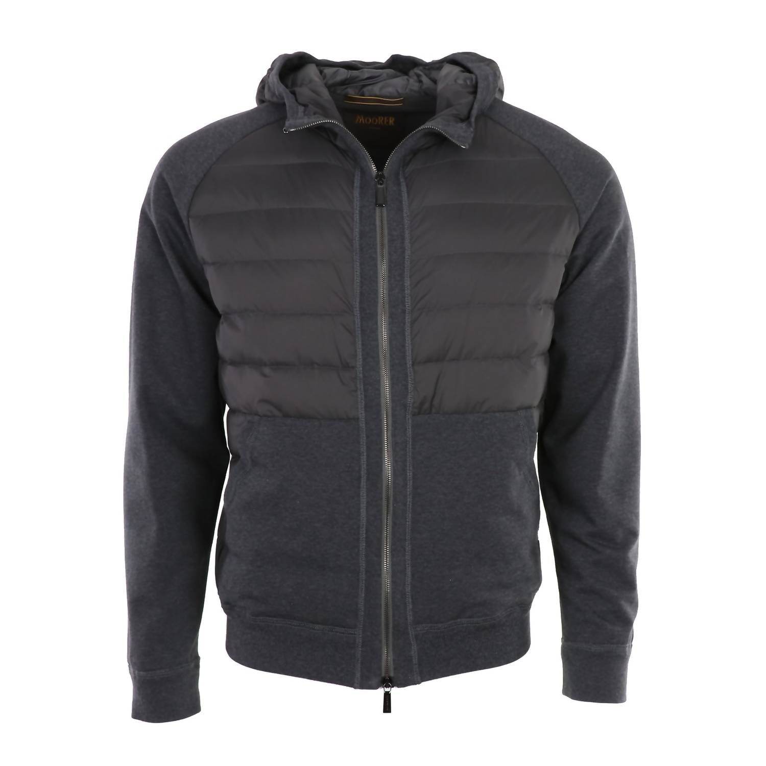 MooRER - Men's Chirico Hooded Knit Hybrid Bomber - Rack Hunt