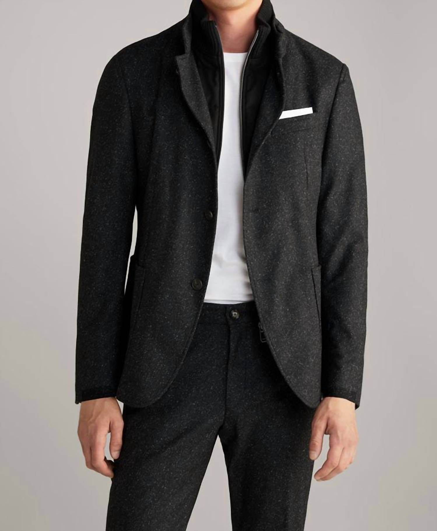 JOOP! - Hectar Wool & Silk Marled Field Coat - Rack Hunt