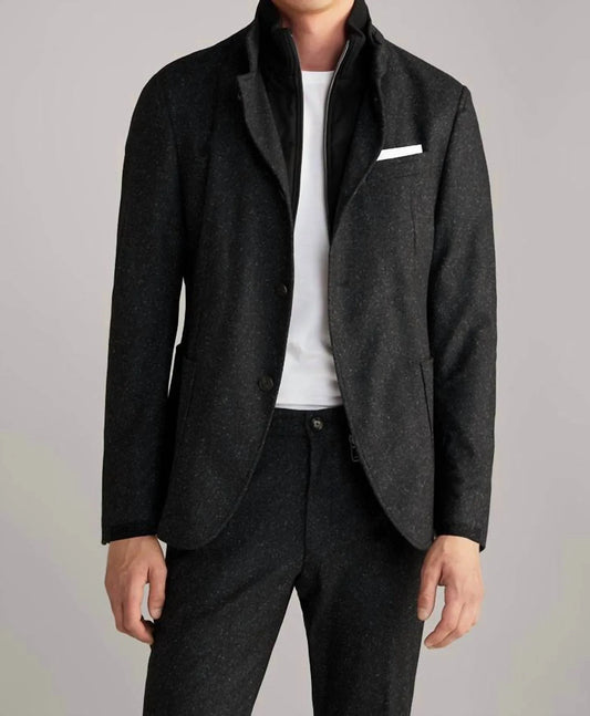 JOOP! - Hectar Wool & Silk Marled Field Coat - Rack Hunt
