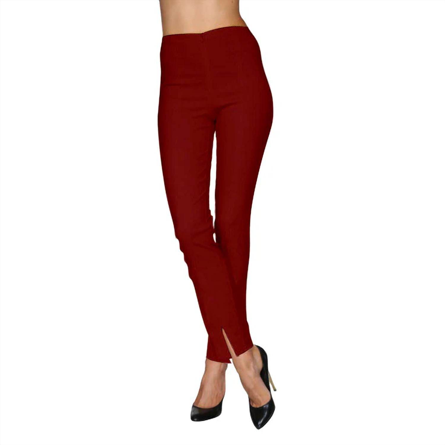 Mesmerize - Zip FrontLong Pants w/slit - Rack Hunt -
