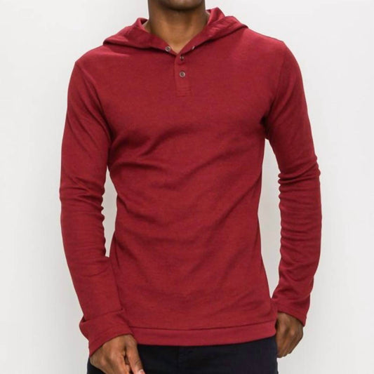 Zexi - Thermal Hooded Henley Top - Rack Hunt -