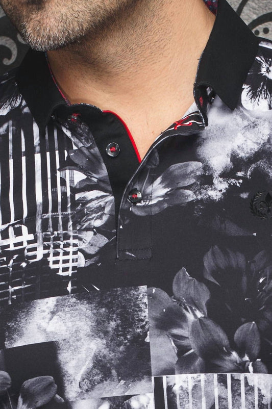 Men’s Brandt Floral Print Polo Shirt