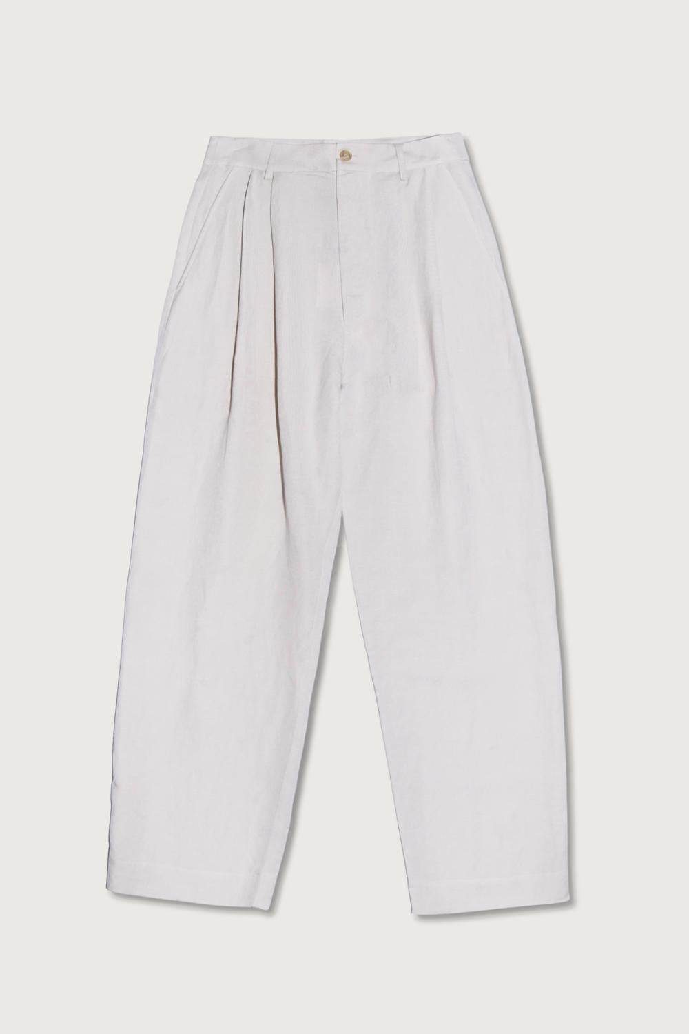 Jamie Haller - The Big Pleat Linen Blend Trouser Pants - Rack Hunt -