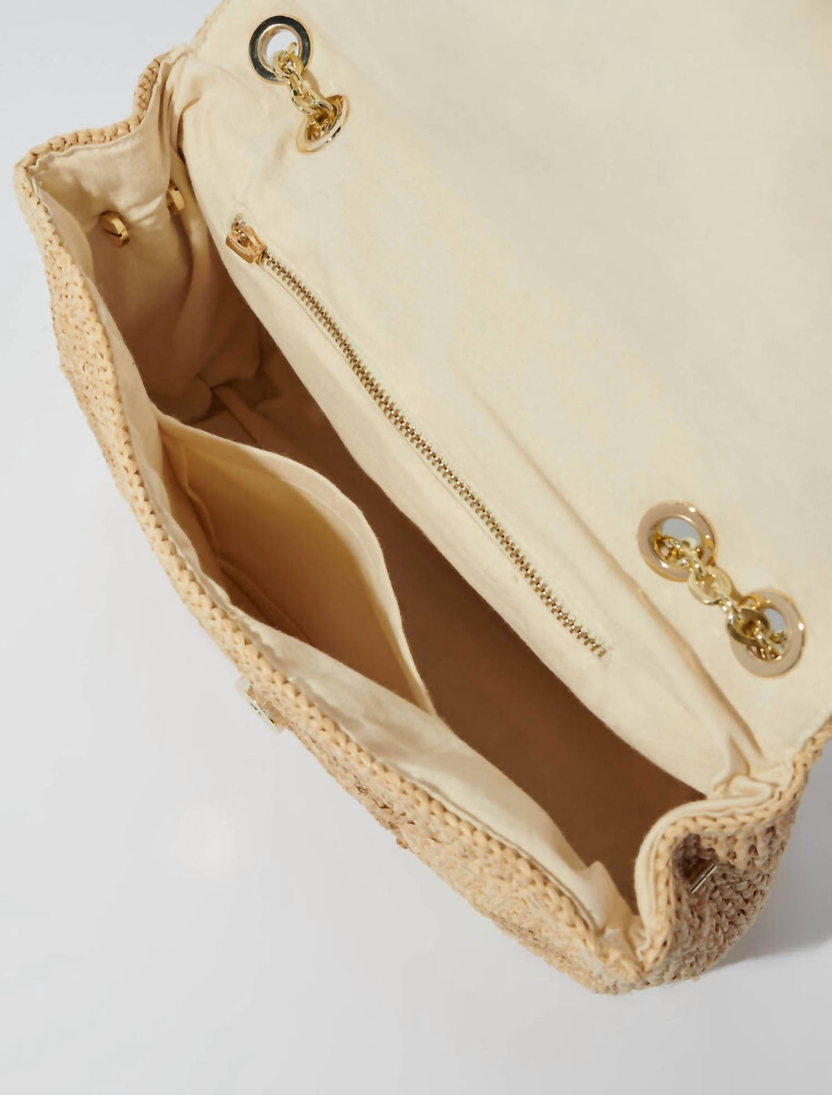 Women's Clover Raffia Shoulder Bag