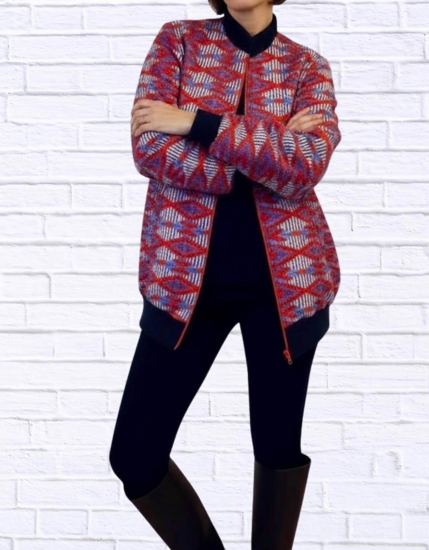Diva USA - Maddy Traditional Bomber Printed Ethnic Jacket - Rack Hunt -